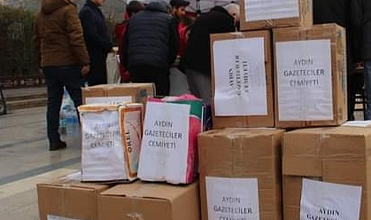 AYDIN' DAN DEPREM BÖLGESİNE YARDIM